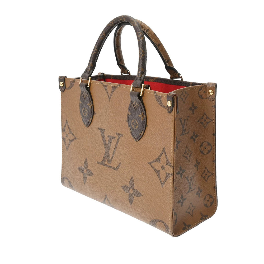 Louis Vuitton Handbag Monogram Reverse Canvas OnTheGo Brown
